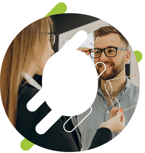 Paciente en revisión segmento anterior